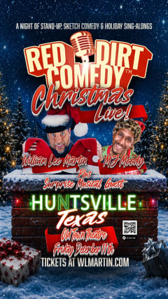 CHRISTMAS LIVE! WILLIAM LEE MARTIN, MJ MOODY, PLUS SURPRISE MUSICAL GUEST