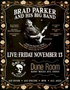 BRAD PARKER AND HIS BIG BAND w/ Bad Jim and The Bonethumpers