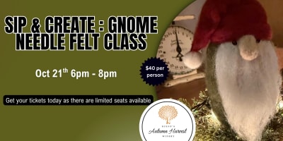 Sip & Create: Gnome Felt Needle Class