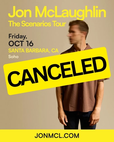 **CANCELED** Jon McLaughlin