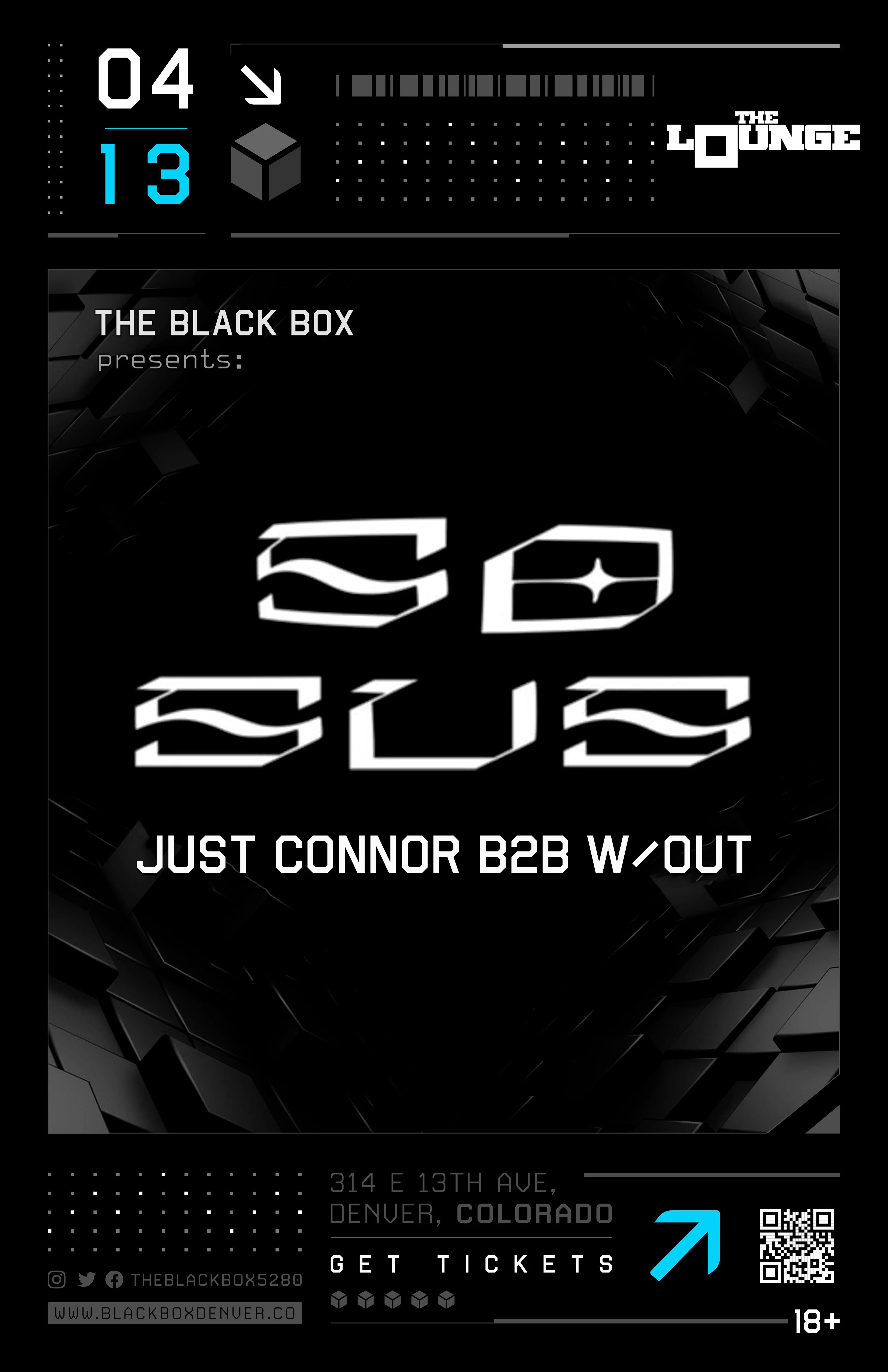 The Black Box presents: So Sus w/ Just Connor B2B w/out (18+)