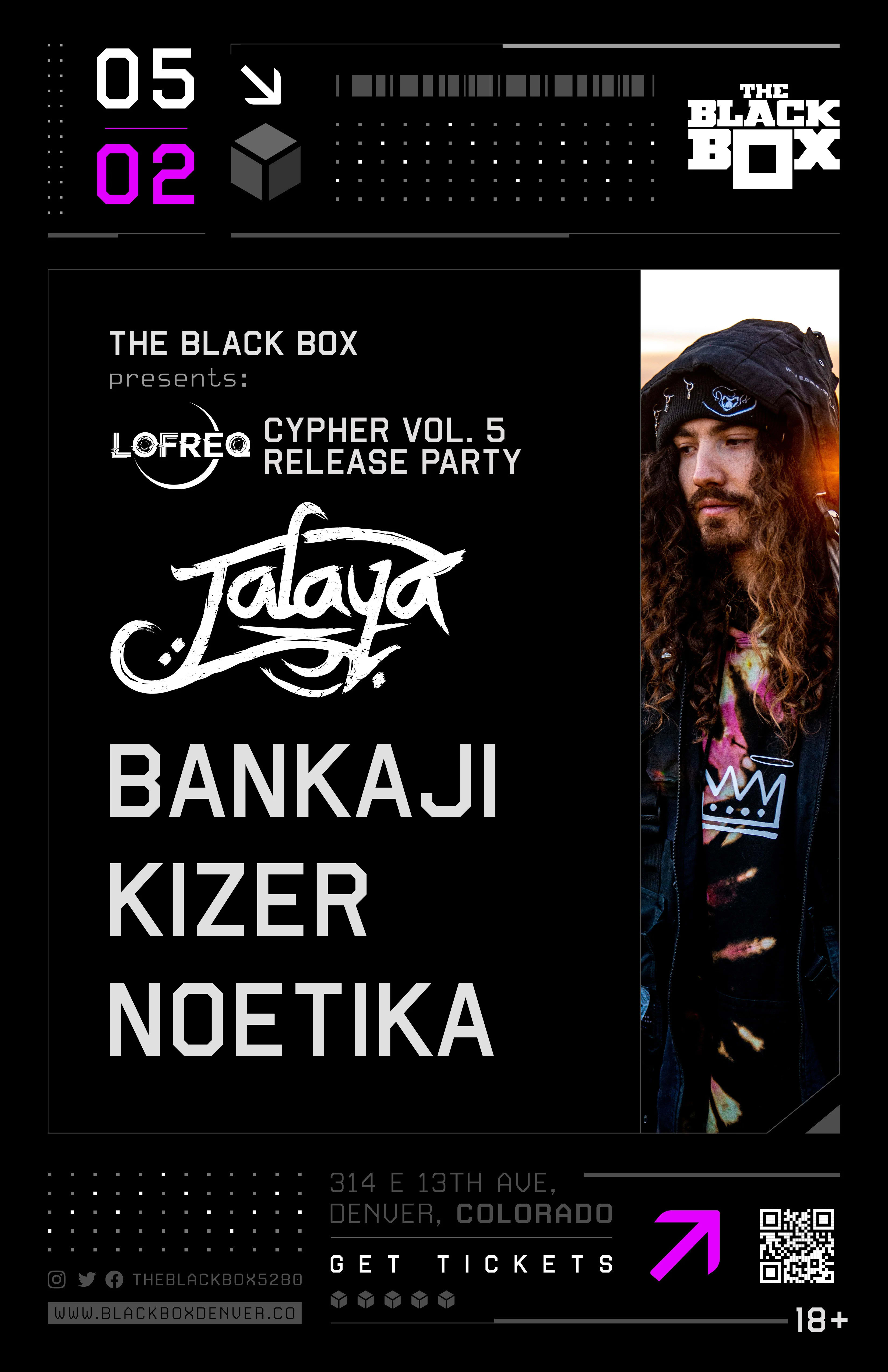 LoFreq Cypher Vol. 5 Release Party: Jalaya, BANKaJI, Kizer, Noetika (18+)