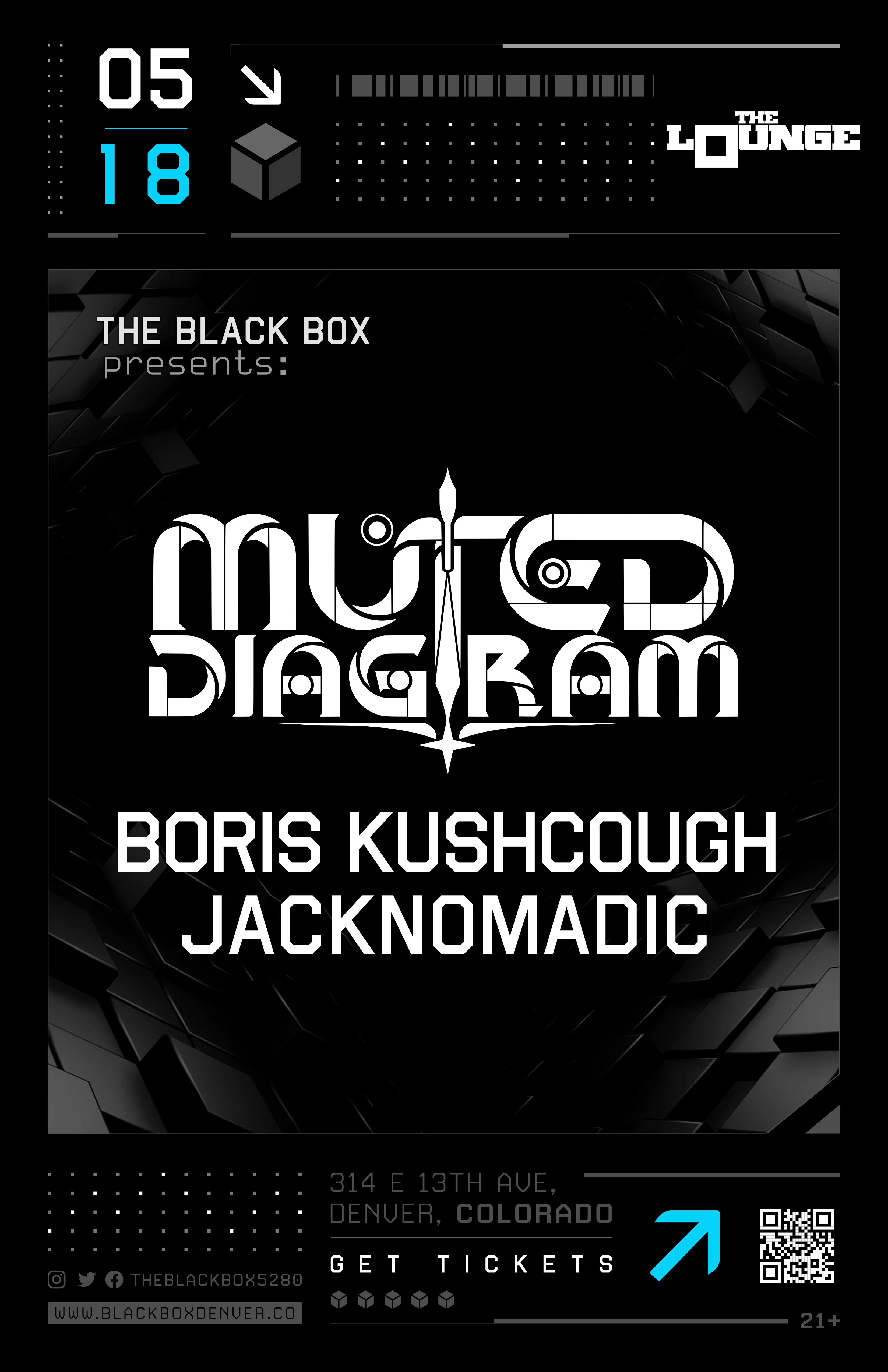 The Black Box presents: Muted Diagram w/ Boris Kushcough, JackNomadic