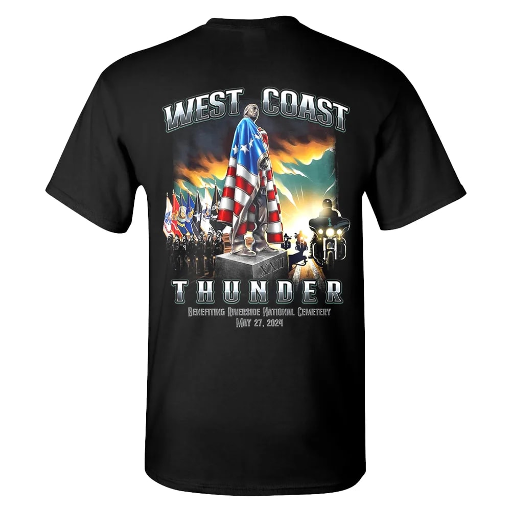 2024 West Coast Thunder SS T-shirt Mens Back