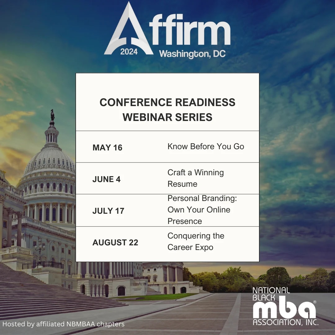 NBMBAA® Affirm 2024Conference Readiness Series Eventnoire