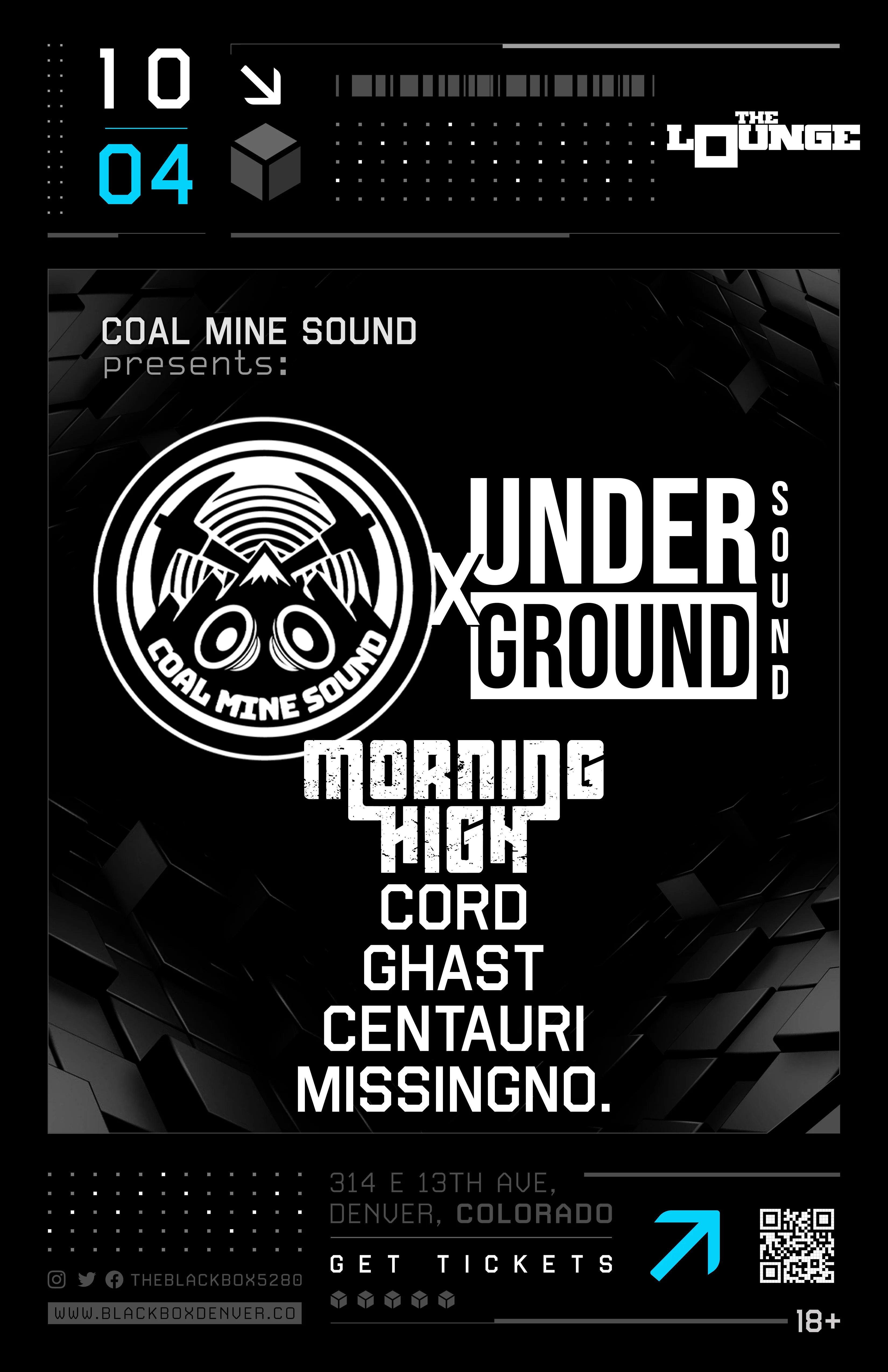 Coal Mine Sound x Underground Sound: Morning High, Cord, Ghast, Centauri, MissingNo.