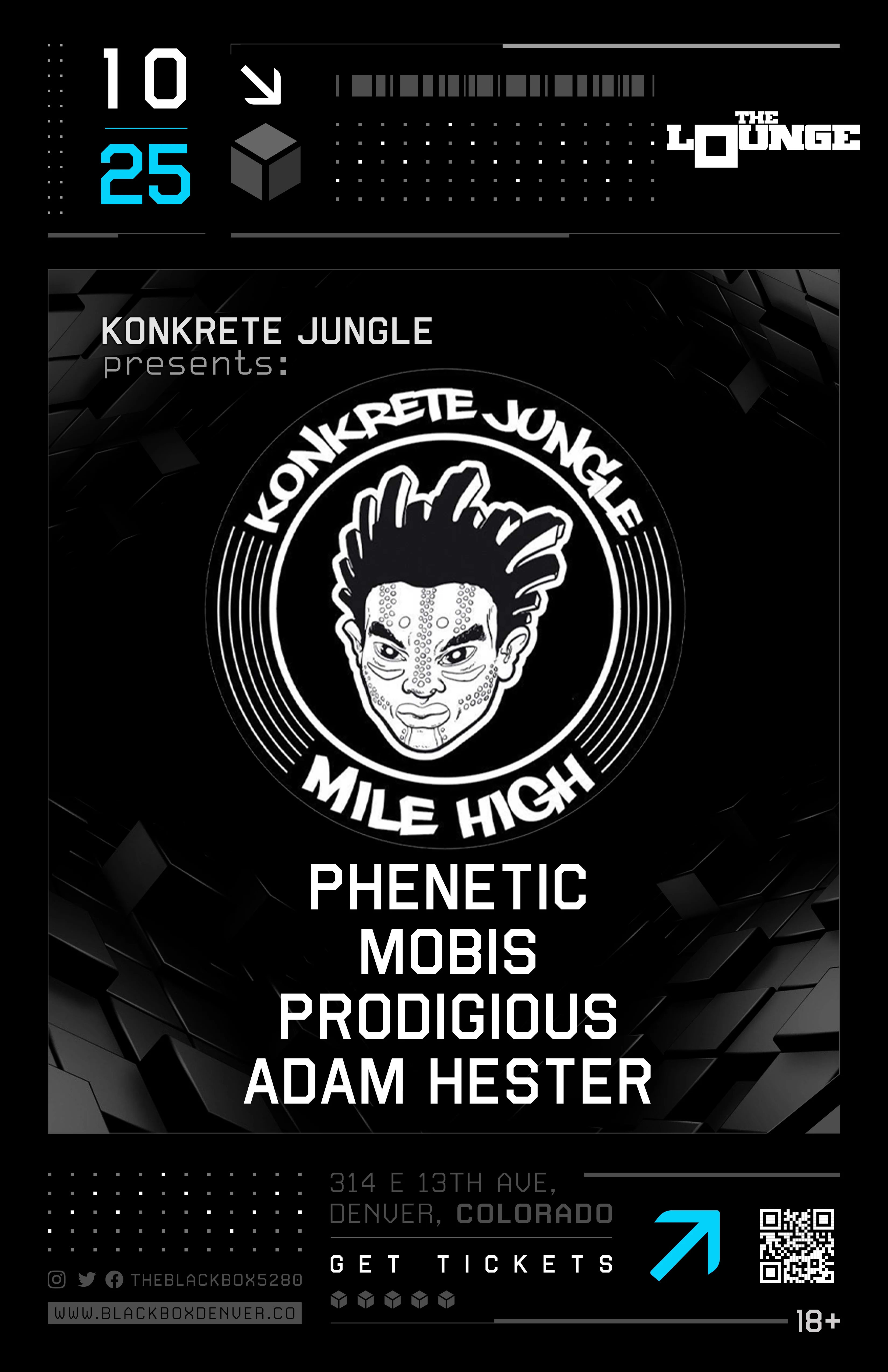 Konkrete Jungle Mile High: Phenetic, Mobis, Prodigious, Adam Hester