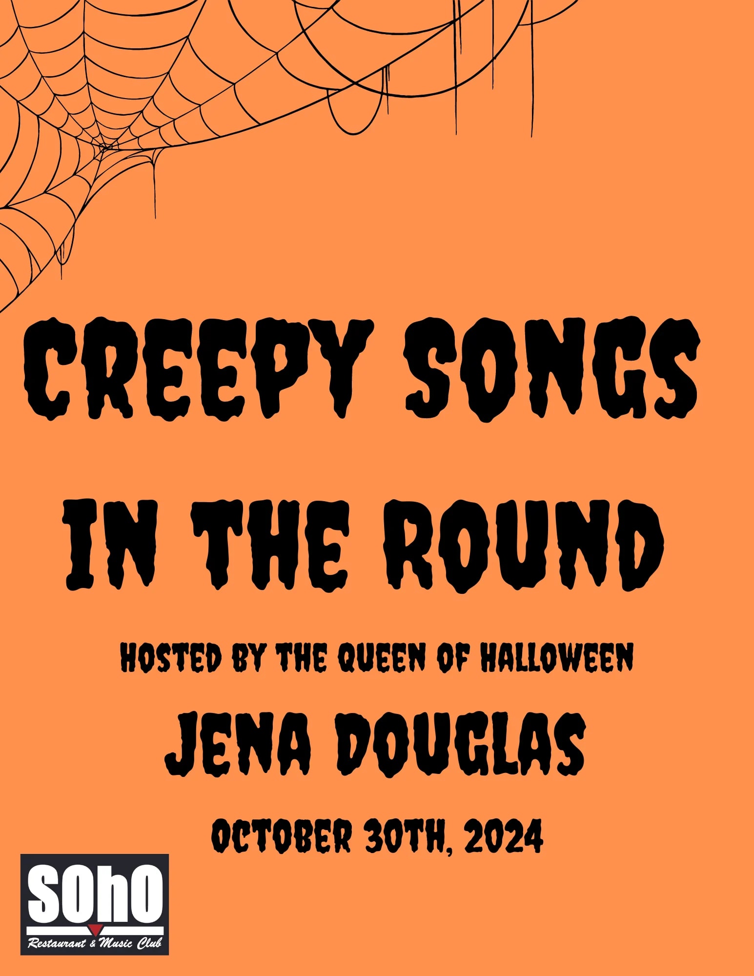 Creepy Songs in the Round - Hosted by the Queen of Halloween!