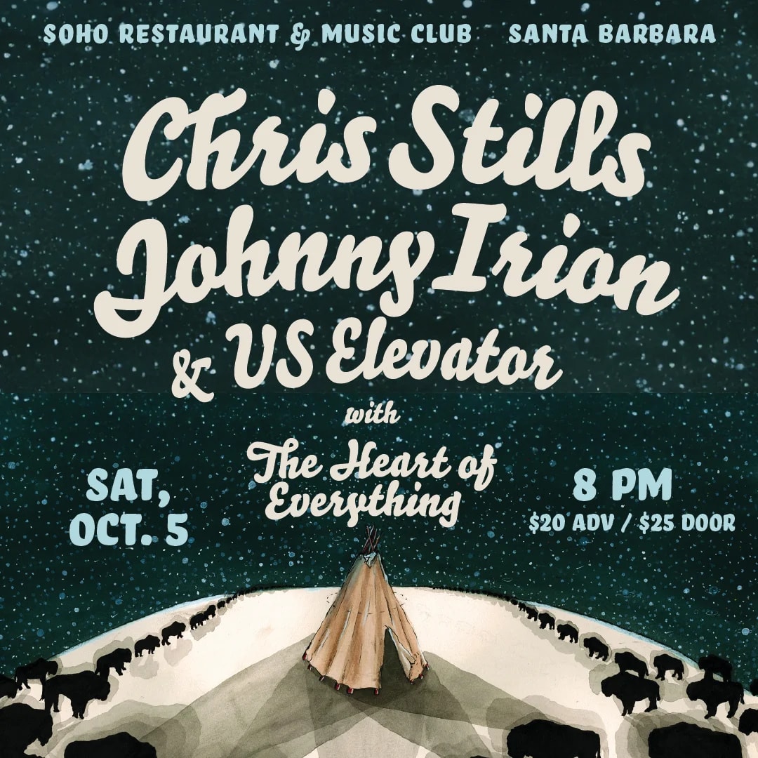 Chris Stills and Johnny Irion & US Elevator with The Heart of Everything