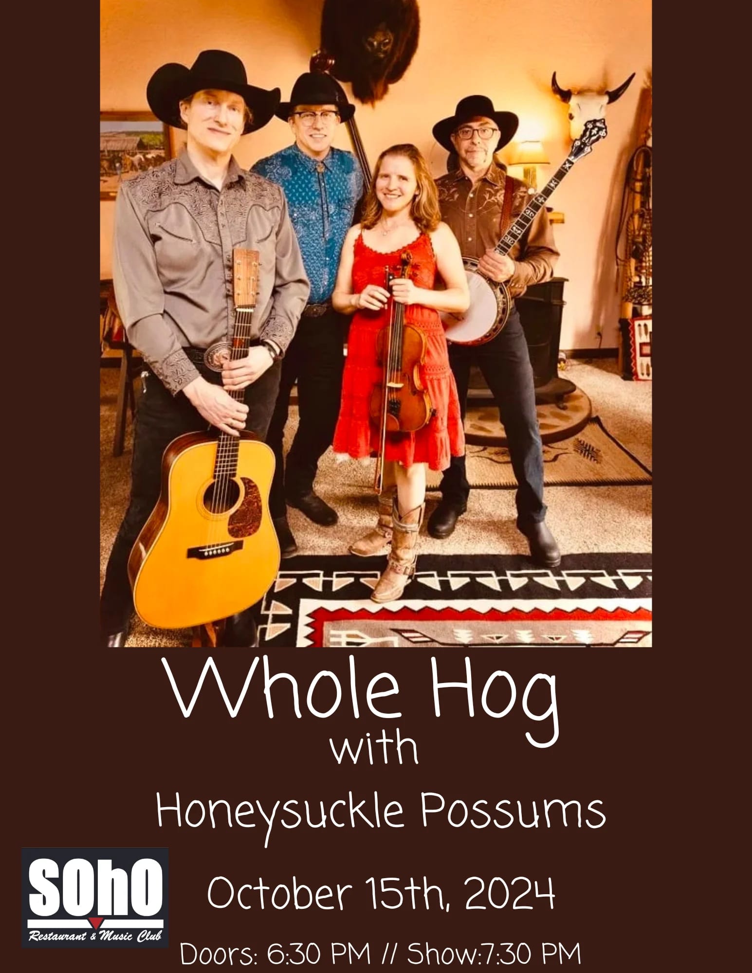 Whole Hog with Honeysuckle Possums