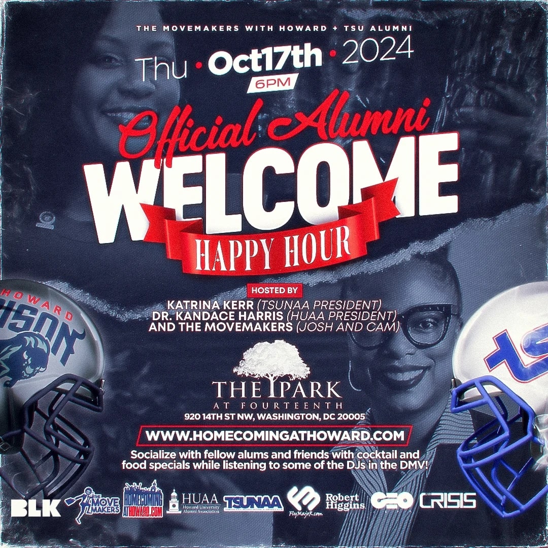 Howard Vs TSU and Friends Happy Hour (Howard 2024) Eventnoire