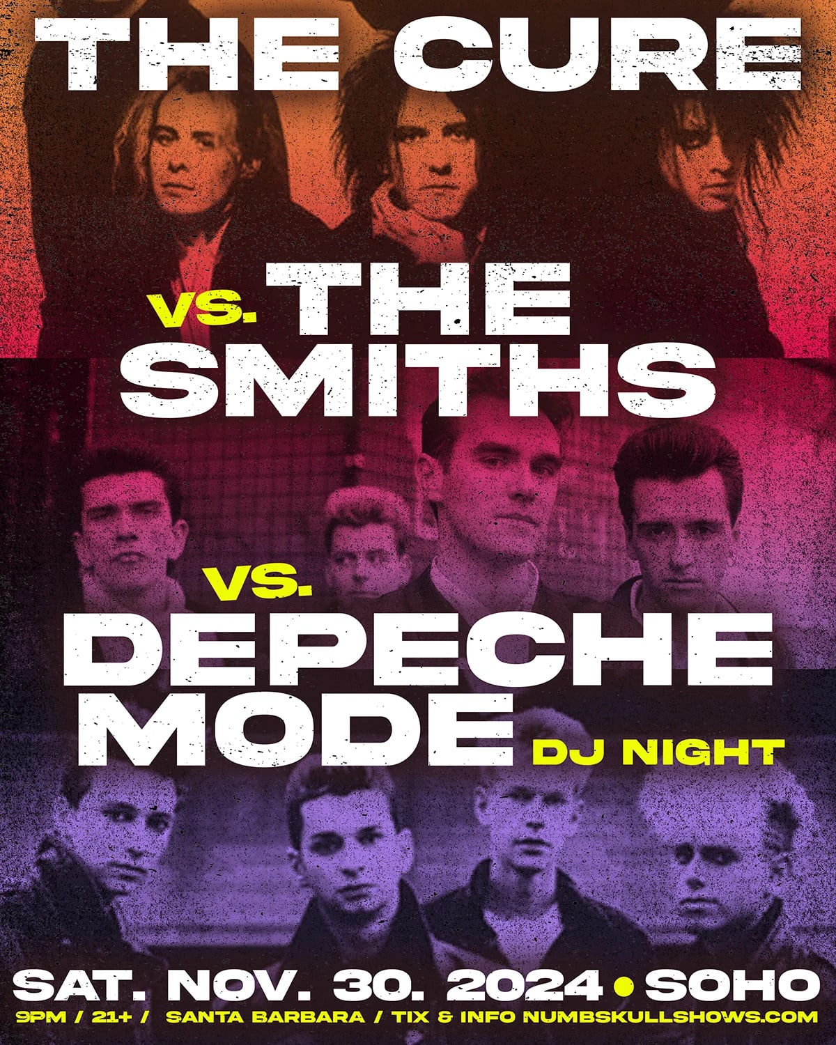 Numbskull Presents: THE CURE vs THE SMITHS vs DEPECHE MODE DJ Night