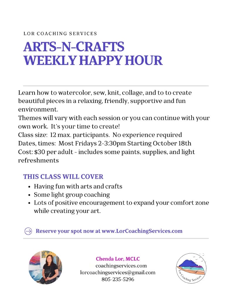 ArtsnCrafts Weekly Happy Hour My805Tix