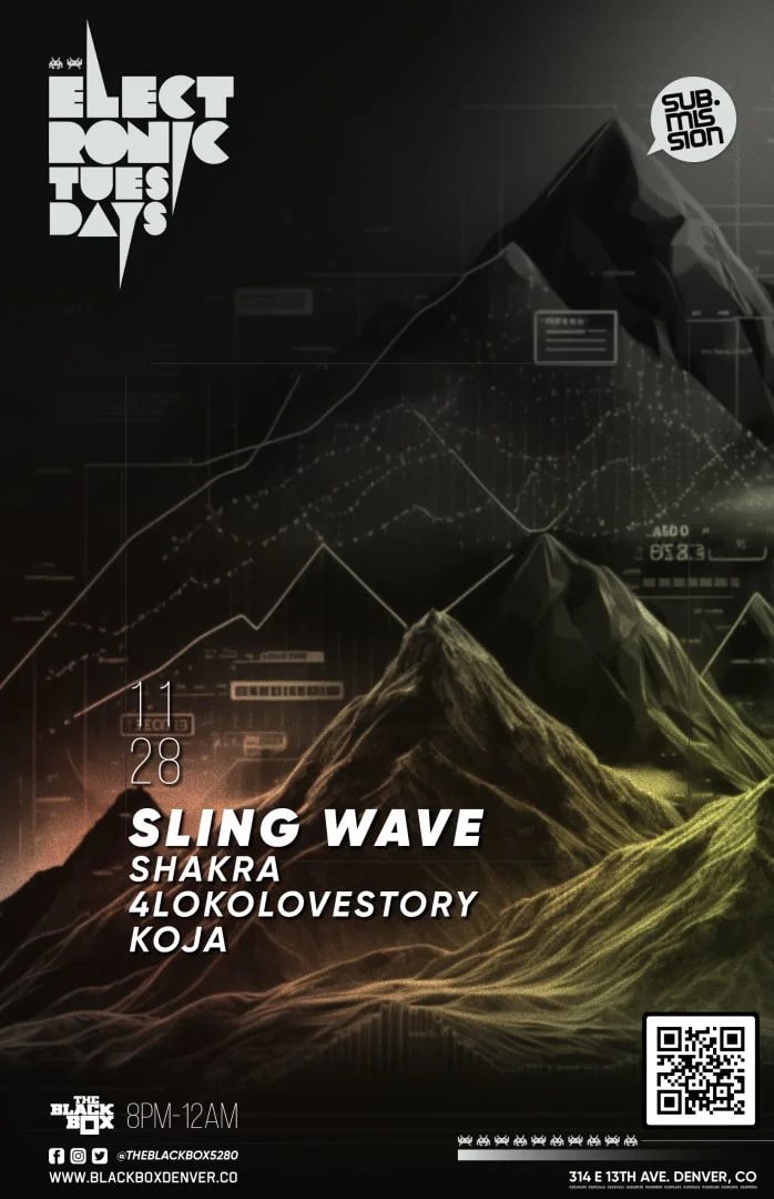 Sub.mission Electronic Tuesdays: Sling Wave w/ Shakra, 4Lokolovestory, KOJA