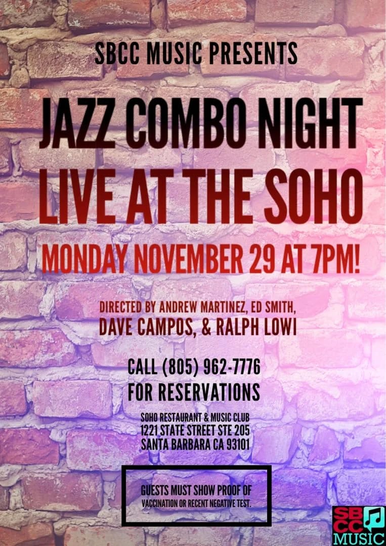 SBCC Jazz Combos Concert