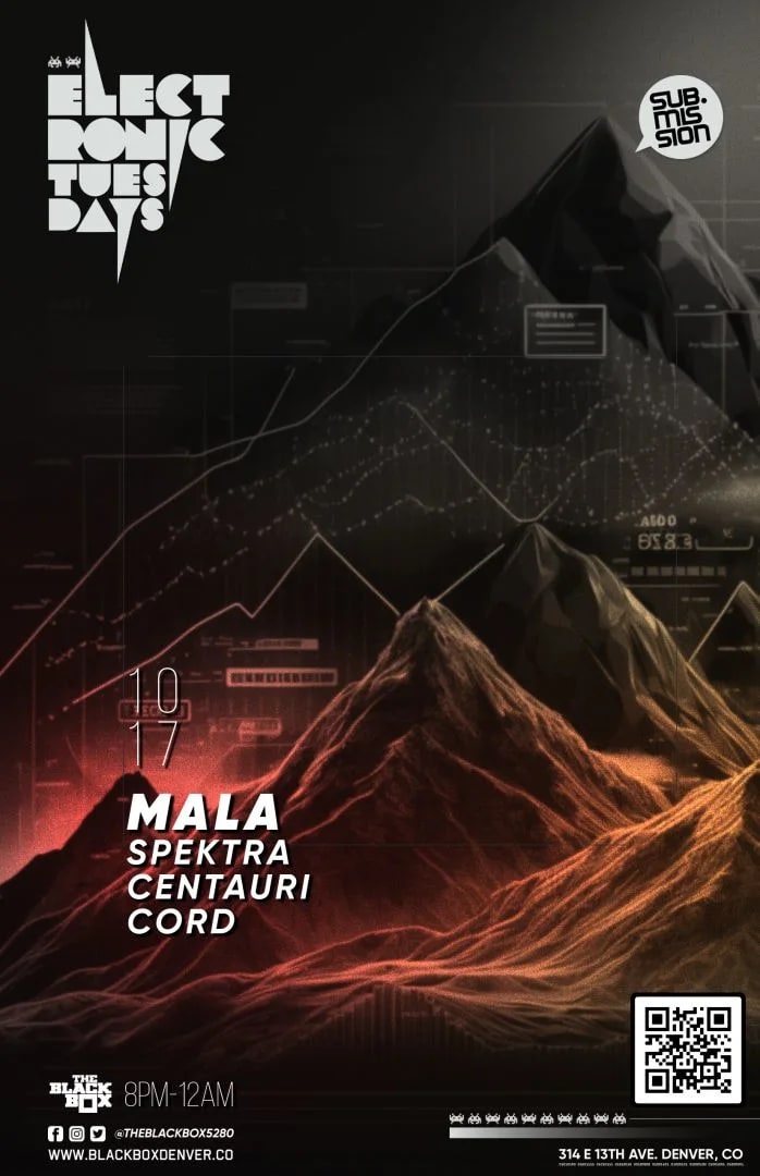 Sub.mission Electronic Tuesdays: Mala w/ Spektra, Centauri, Cord