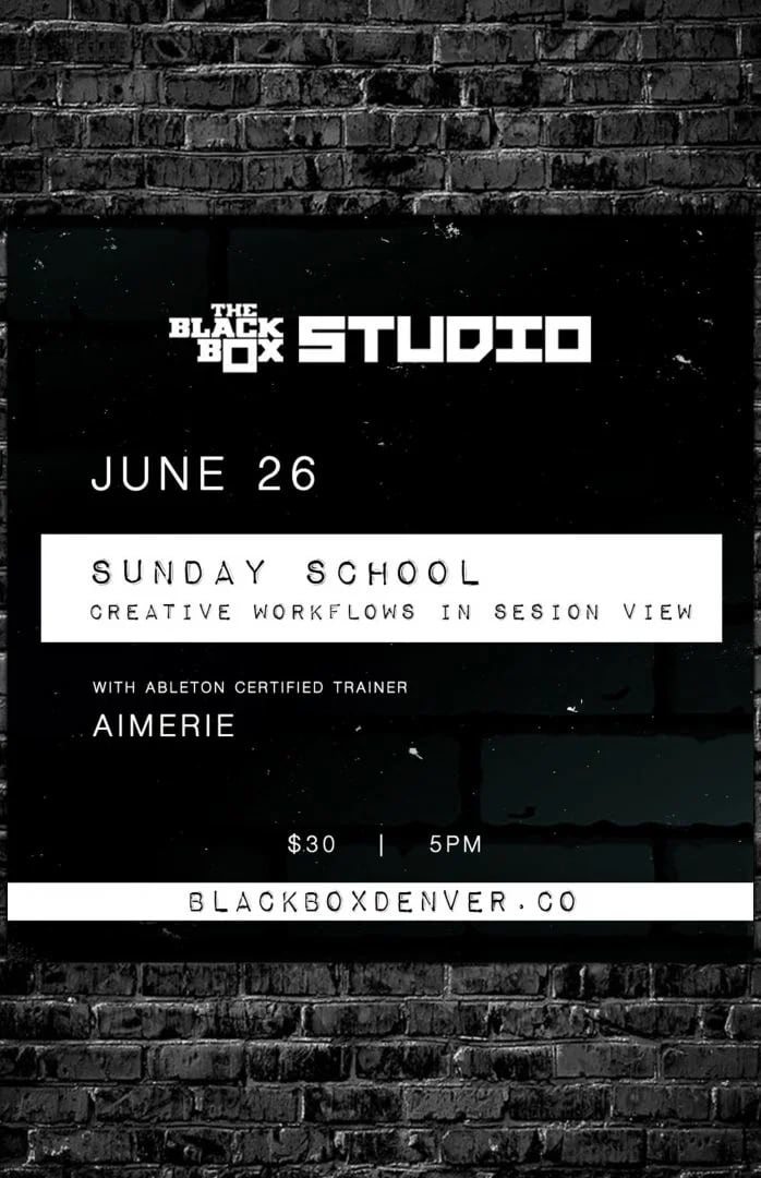 Sunday School: Creative Workflows w/ Aimerie