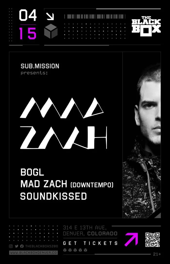 Sub.mission presents: Mad Zach w/ BOGL, Mad Zach - Downtempo Set, Soundkissed