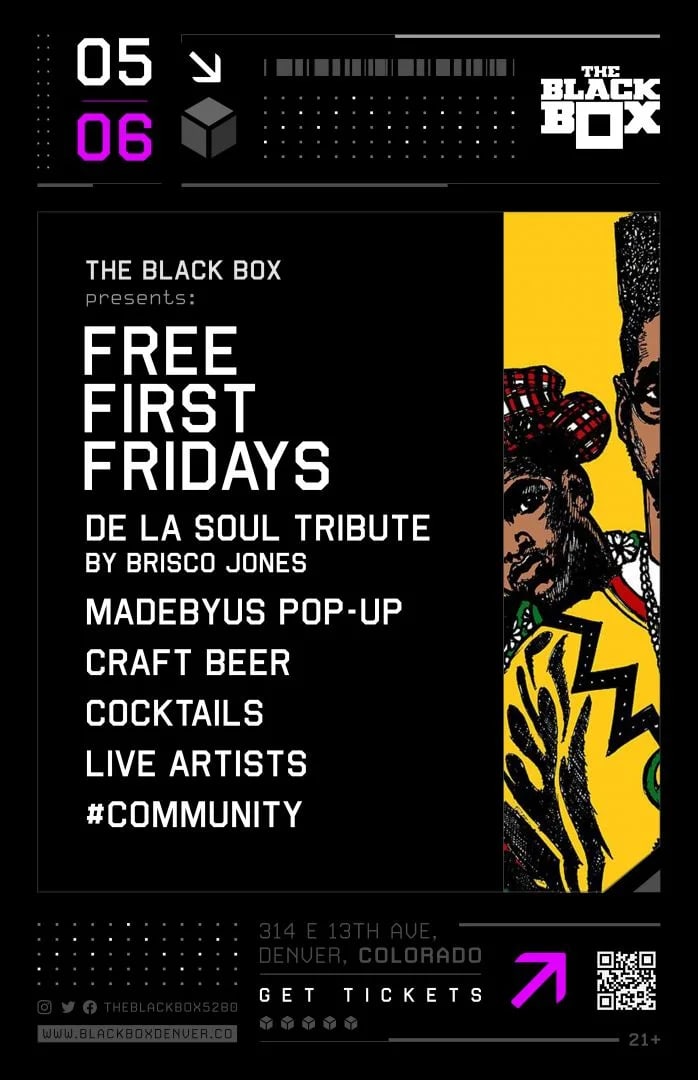 Free First Fridays: De La Soul Tribute by Brisco Jones, MadeByUs Pop-Up, Craft Beer, Cocktails, Live Artists, & more!