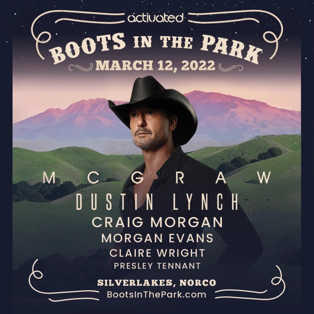 Boots In The Park Presents Tim McGraw Dustin Lynch Activated Events