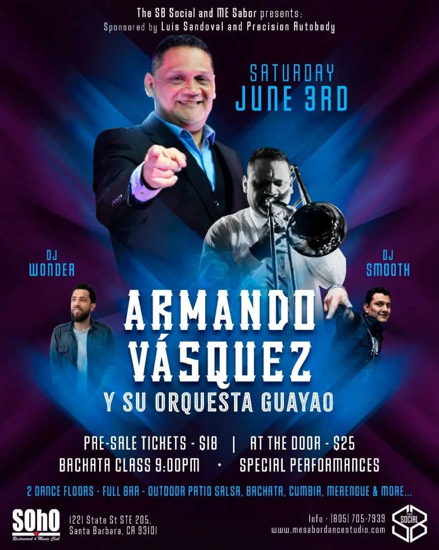 ME Sabor presents: Armando Vasquez y Su Orquesta Guayao (Salsa Night)