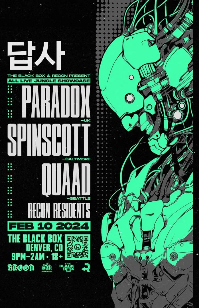 The Black Box & Recon DNB present: All Live Jungle Showcase - Paradox, Spinscott, Quaad, Recon Residents (18+)