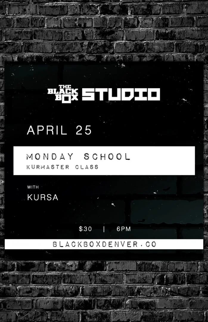 Monday School: Kursa Master Class