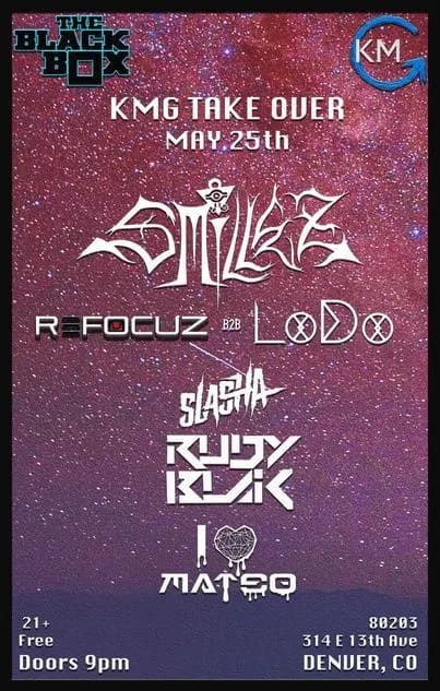 KMG Takeover (Free 21+)