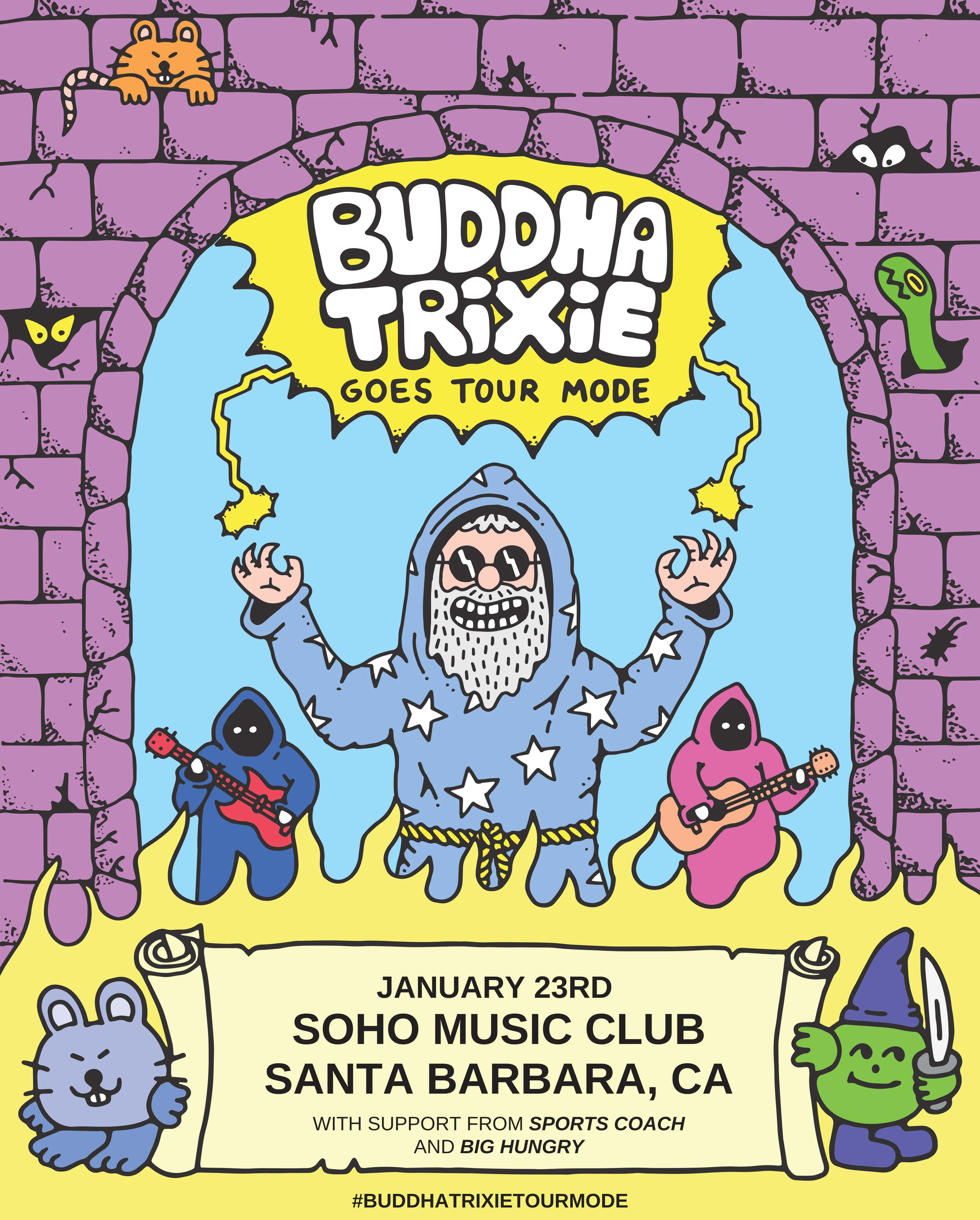 Buddha Trixie Goes Tour Mode with Sports Coach and Big Hungry