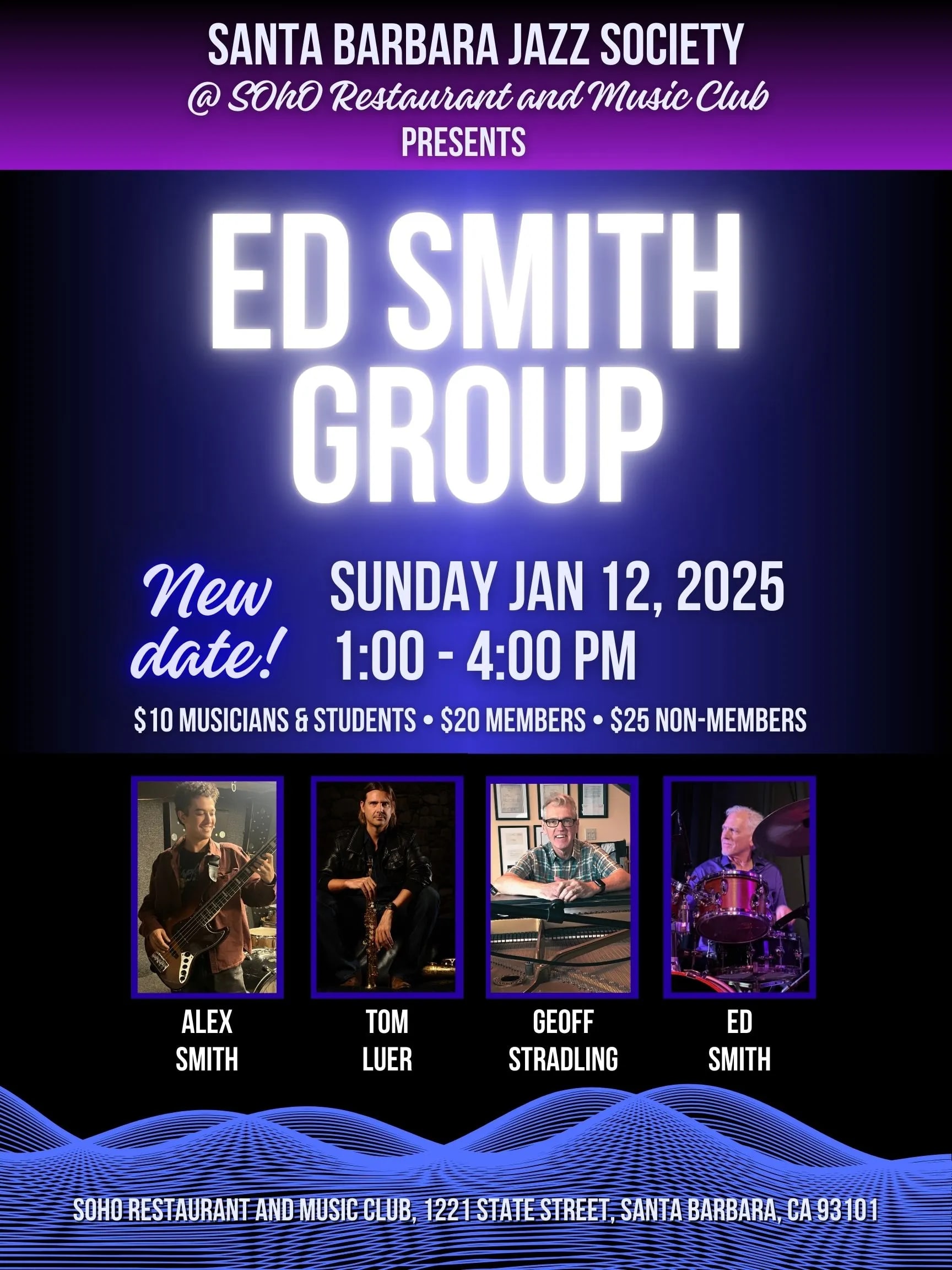Santa Barbara Jazz Society presents: Ed Smith Group
