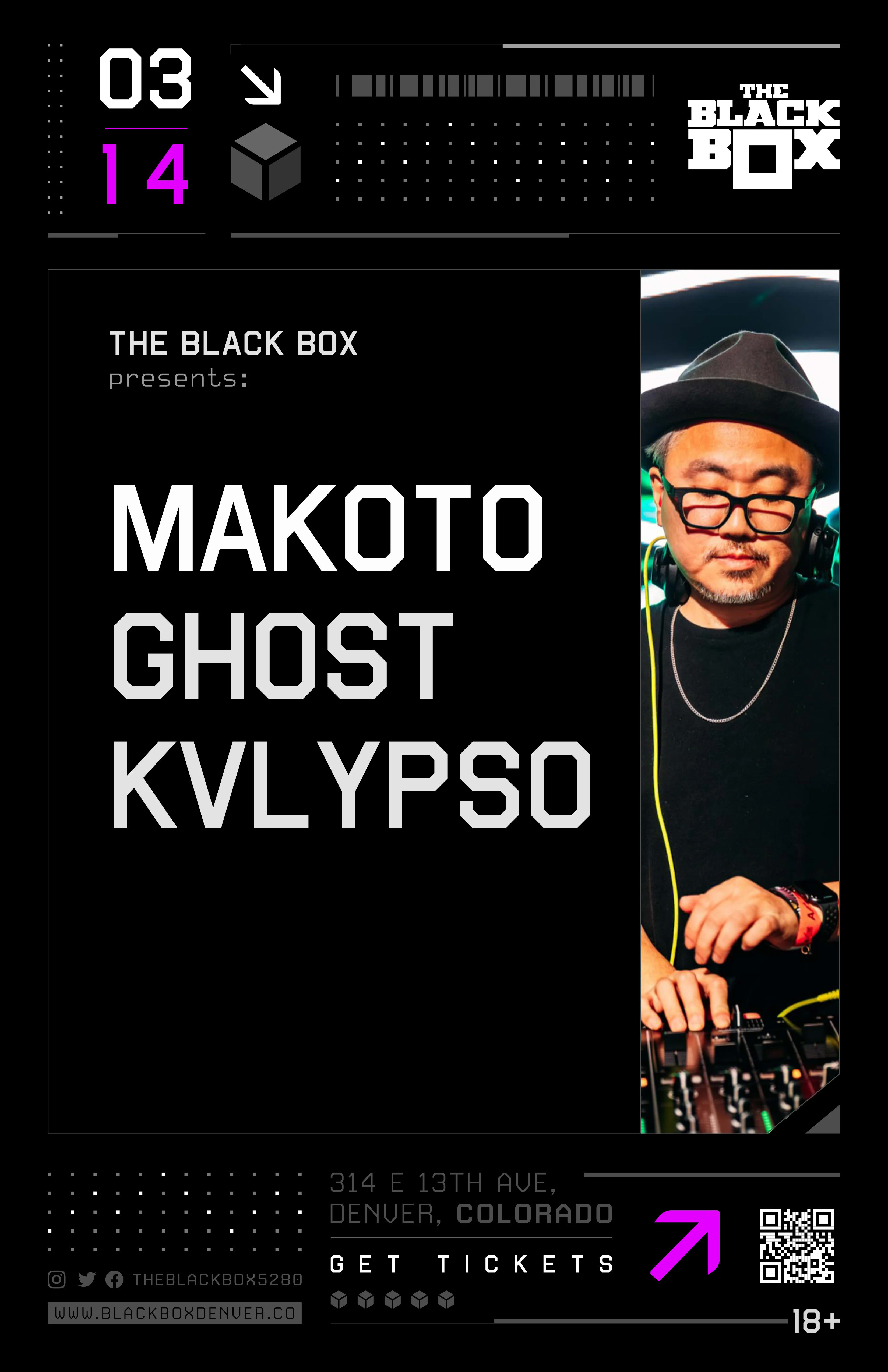 The Black Box presents: MAKOTO w/ Ghost, Kvlypso