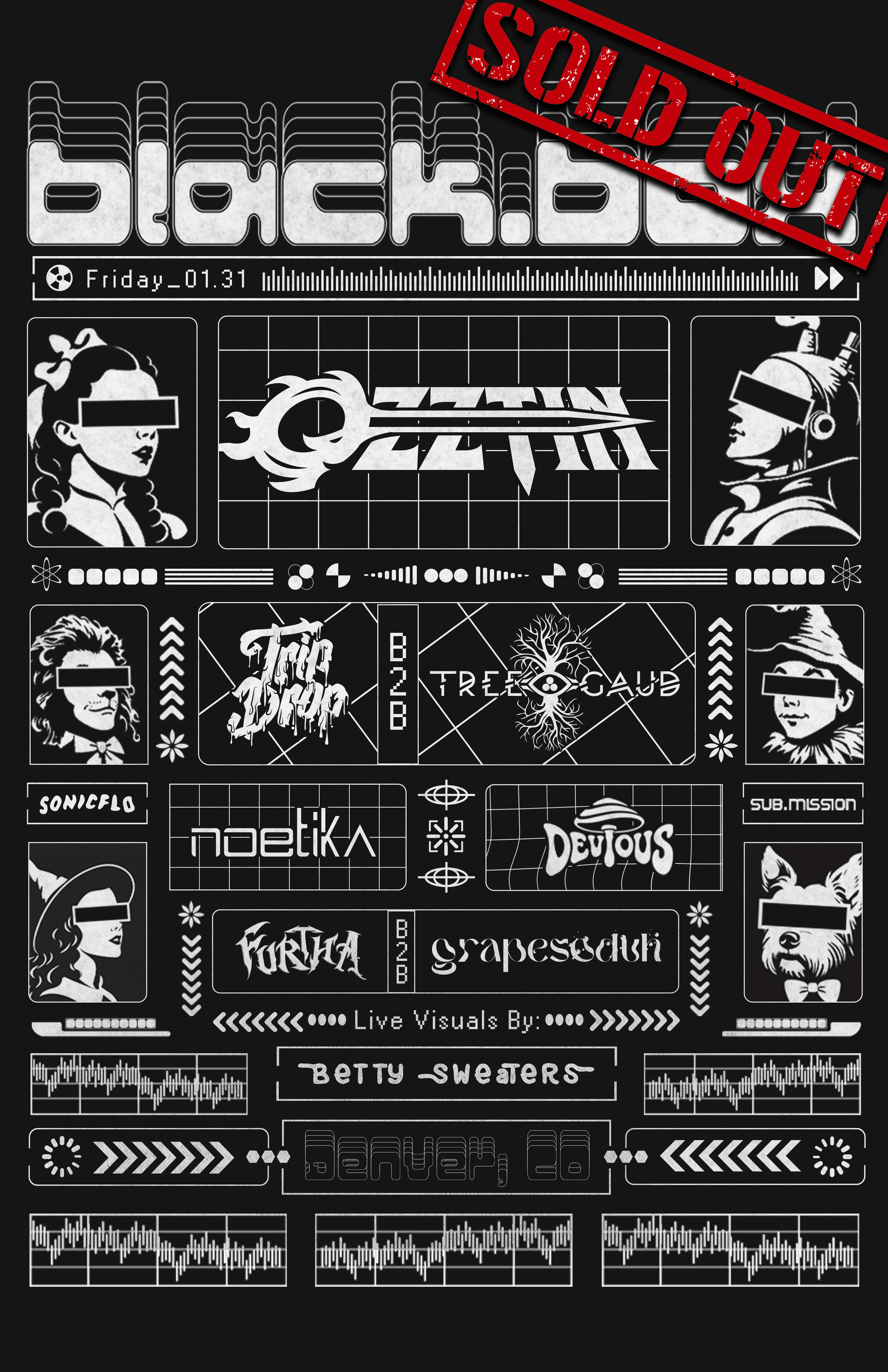 The Black Box presents: Ozztin, Trip Drop B2B Tree Gaud, Noetika, Devious, Furtha B2B Grapesoduh *SOLD OUT*