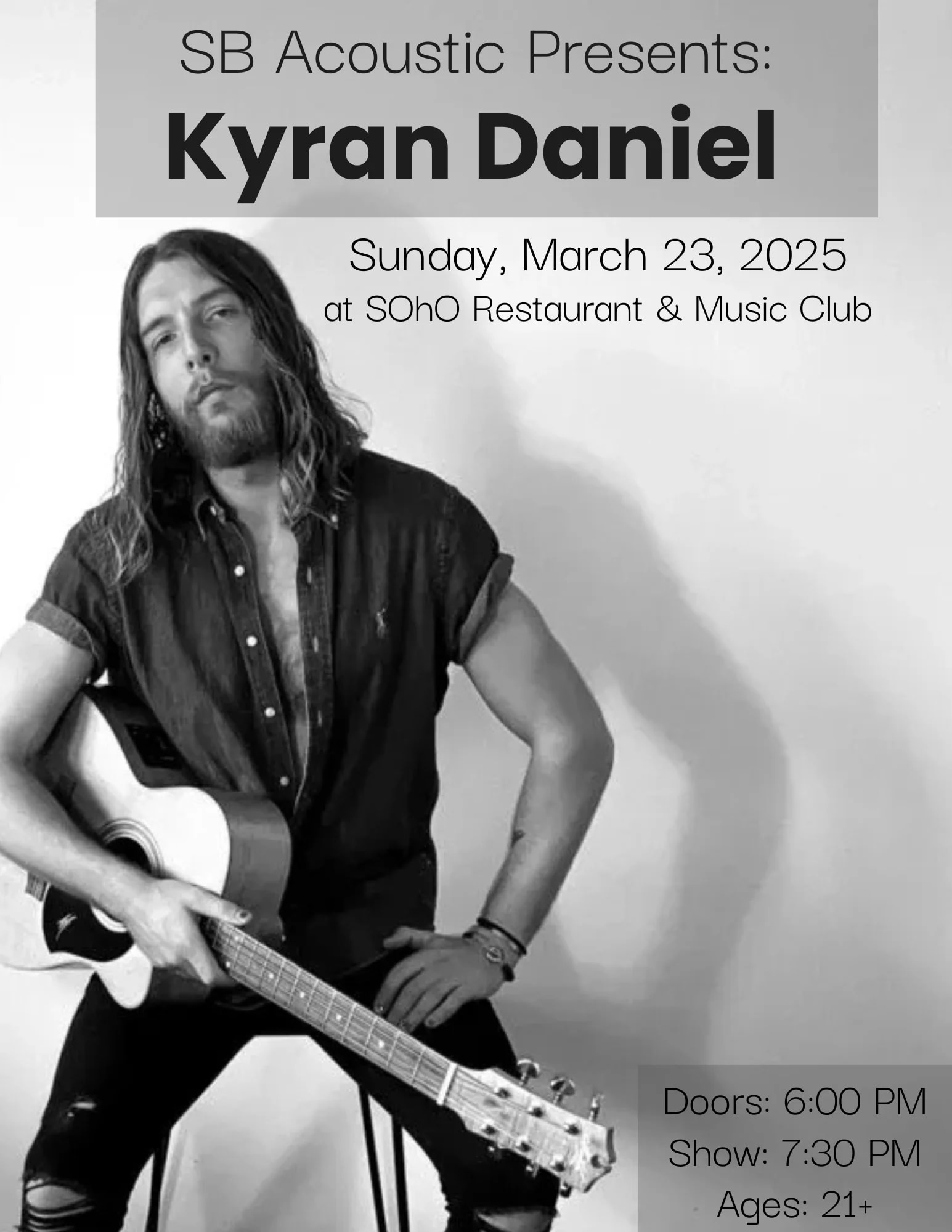 SB Acoustic Presents: Kyran Daniel