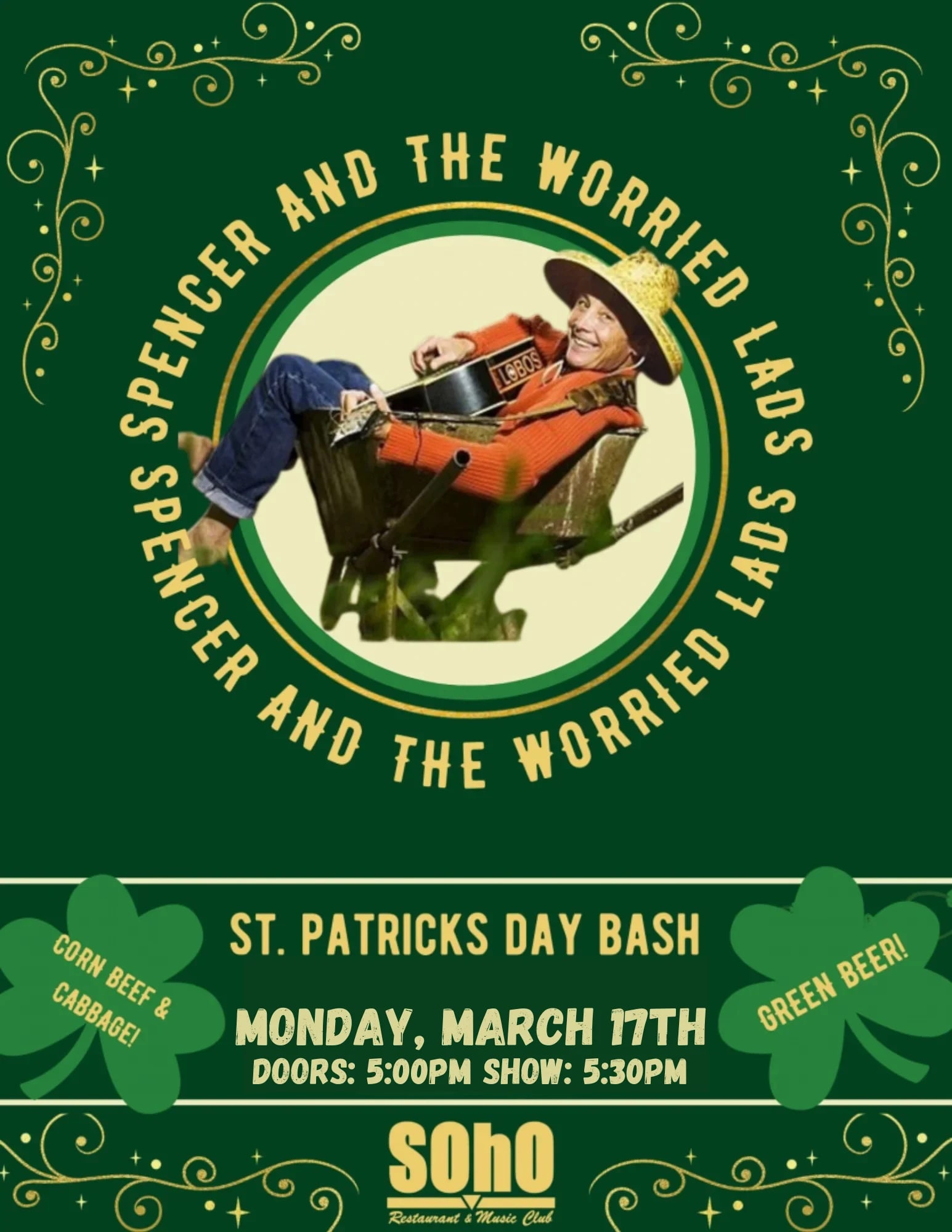 St. Patrick's Day Bash - Spencer & the Worried Lads