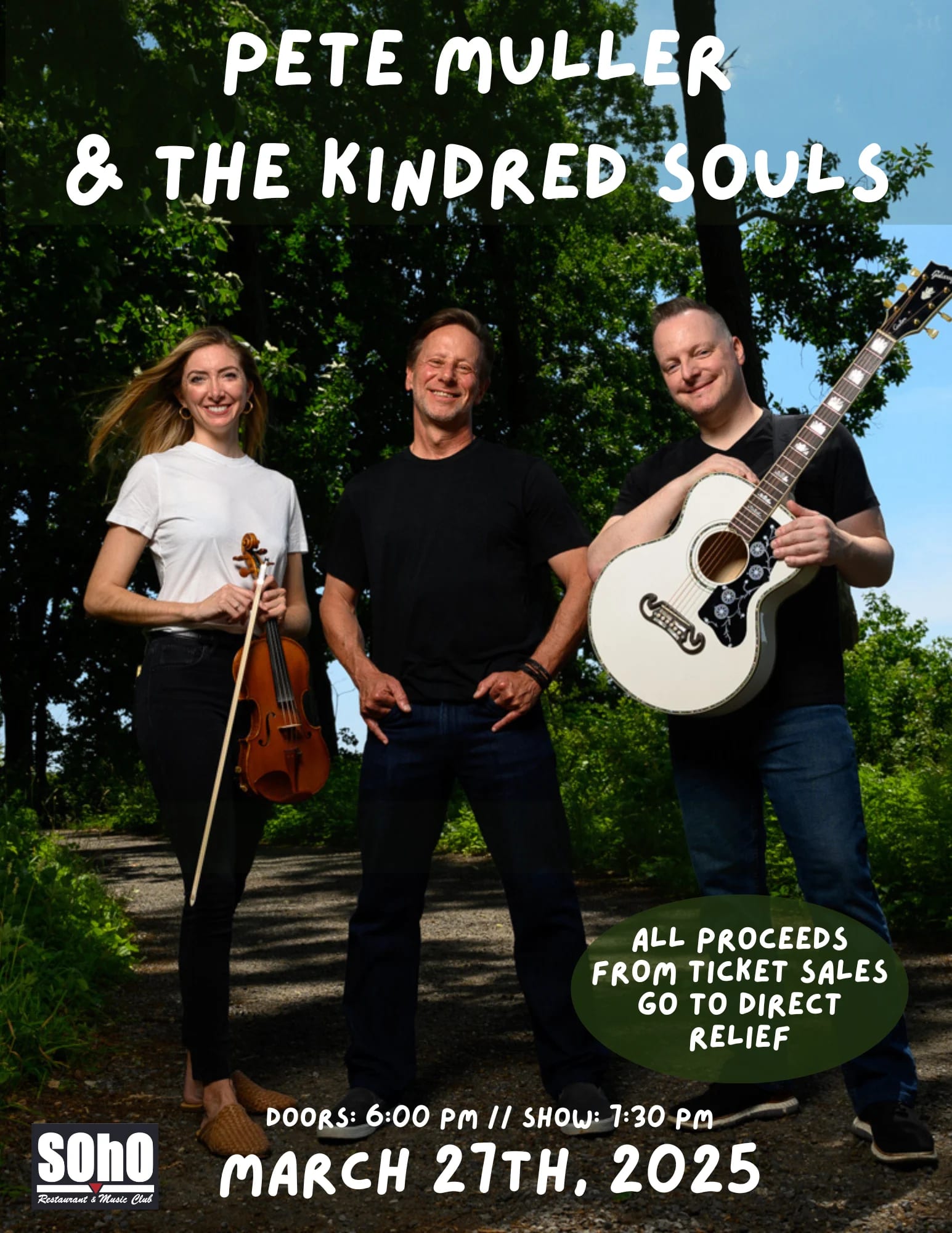 Pete Muller & The Kindred Souls Support Direct Relief