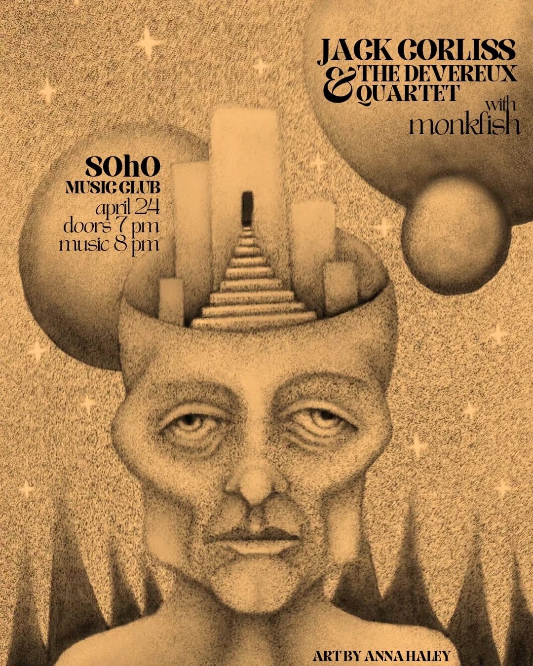Jack Corliss & the Devereaux Quartet with Monkfish