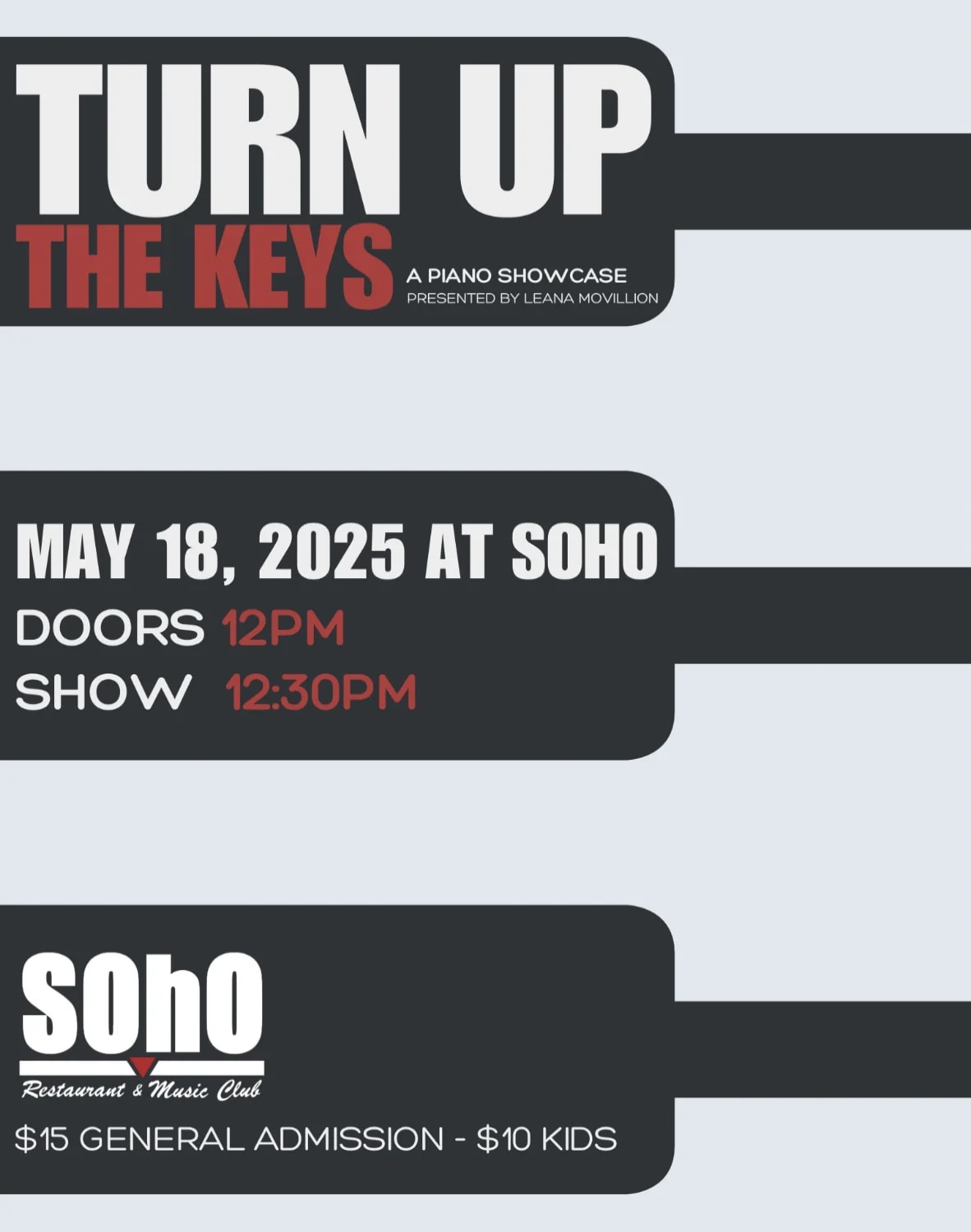 Leana Movillion's Turn Up the Keys: A Piano Showcase