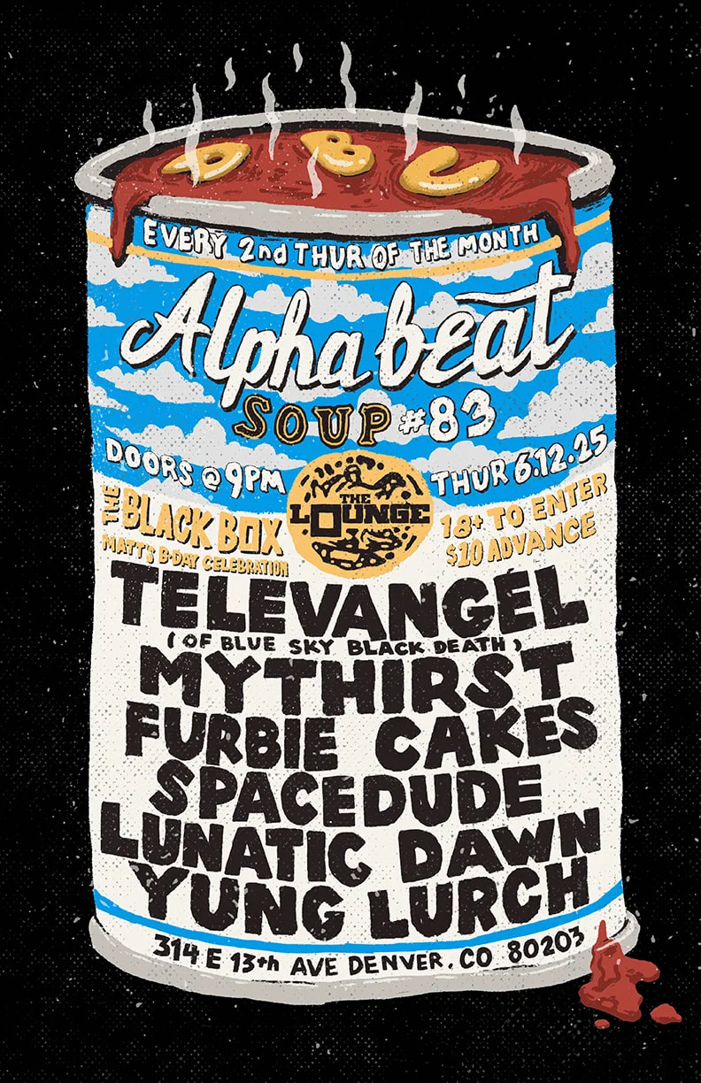 Alphabeat Soup #83: Televangel (Blue Sky Black Death), Mythirst, Furbie Cakes, SpaceDude, Lunatic Dawn, Yung Lurch