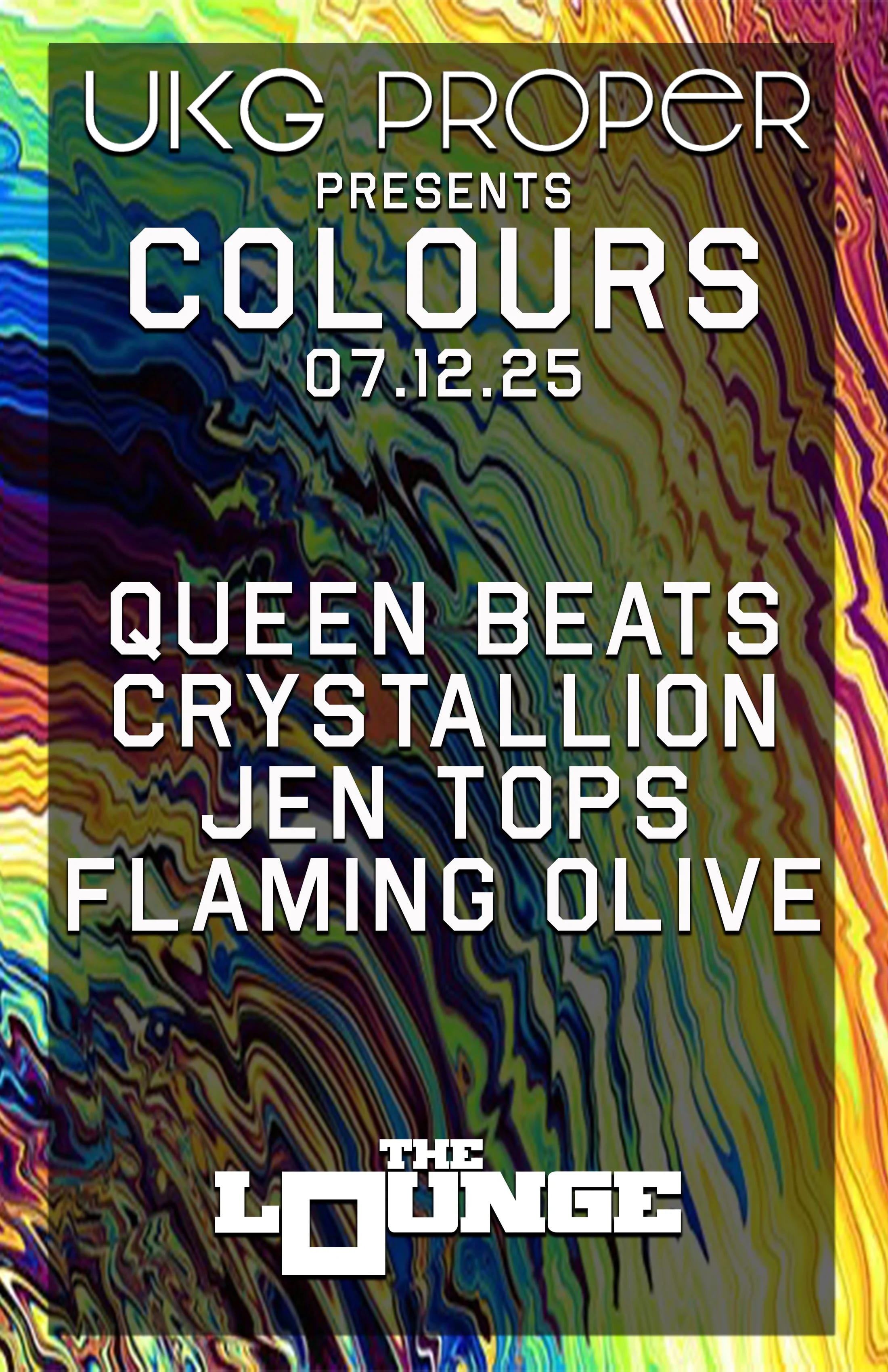 UKG Proper - Colours: Queen Beats, Crystallion, Jen Tops, Flaming Olive
