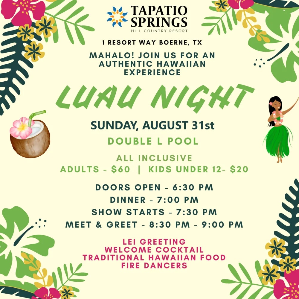 Tapatio Springs Luau Night