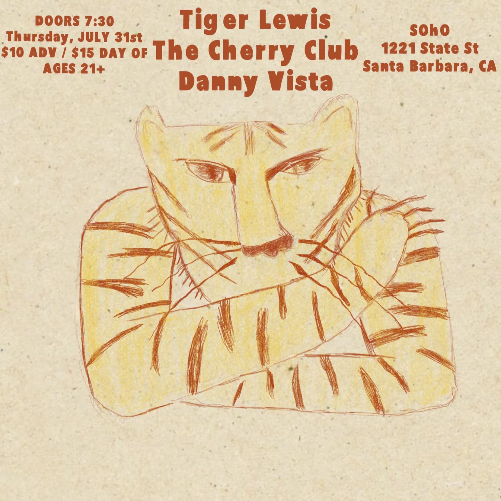 Tiger Lewis with Cherry Club and Danny Vista