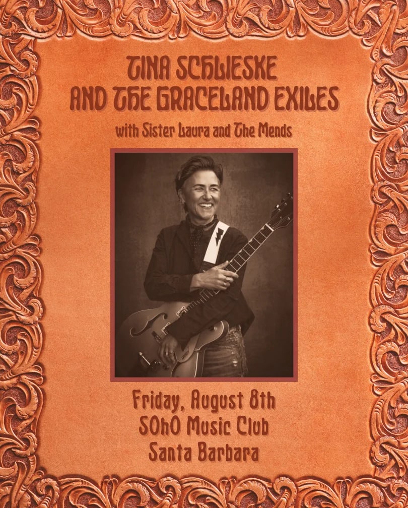 Tina Schlieske & The Graceland Exiles with Sister Laura and The Mends