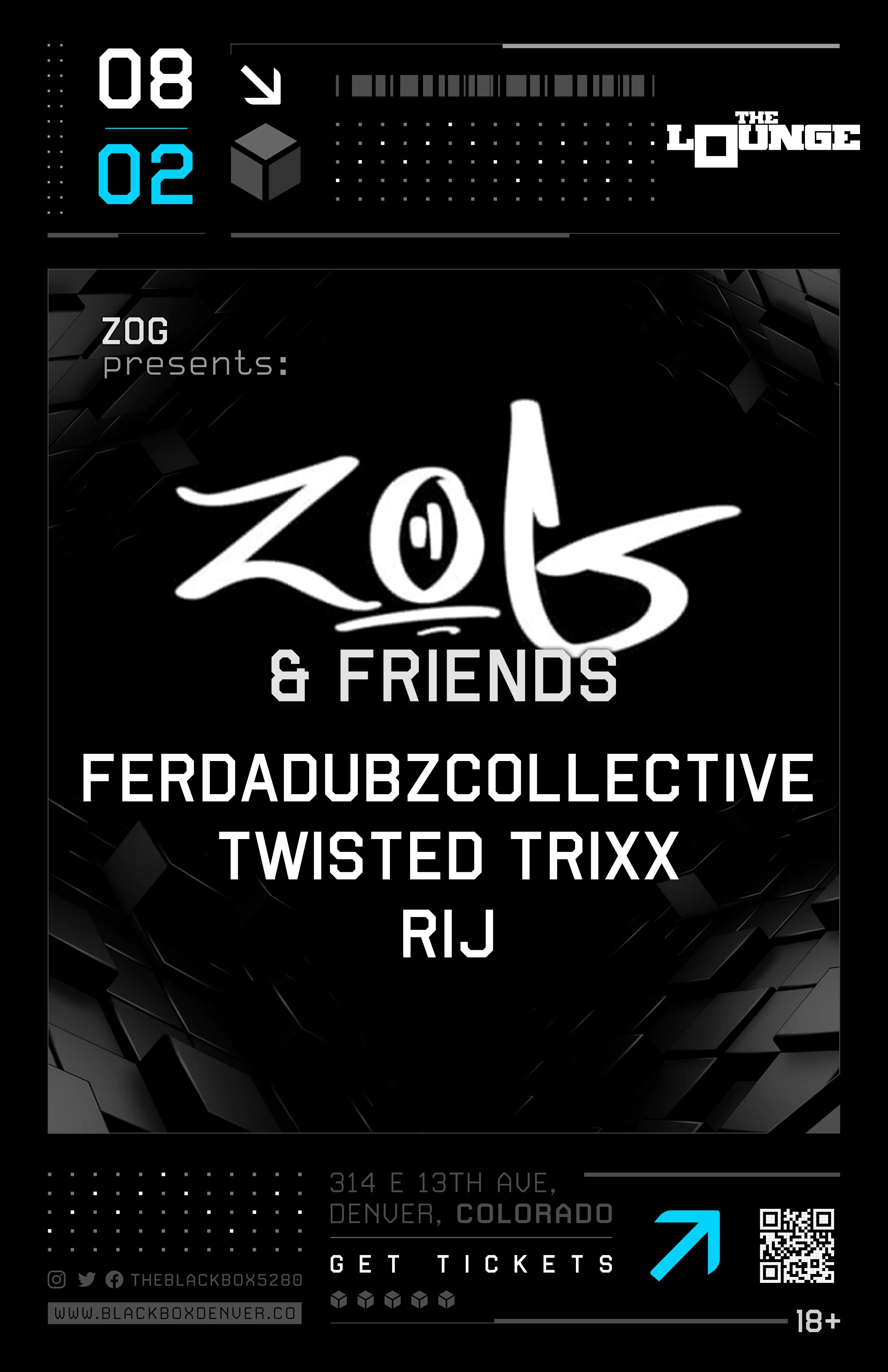 Zog & Friends: Ferdadubzcollective, Twisted Trixx, Rij