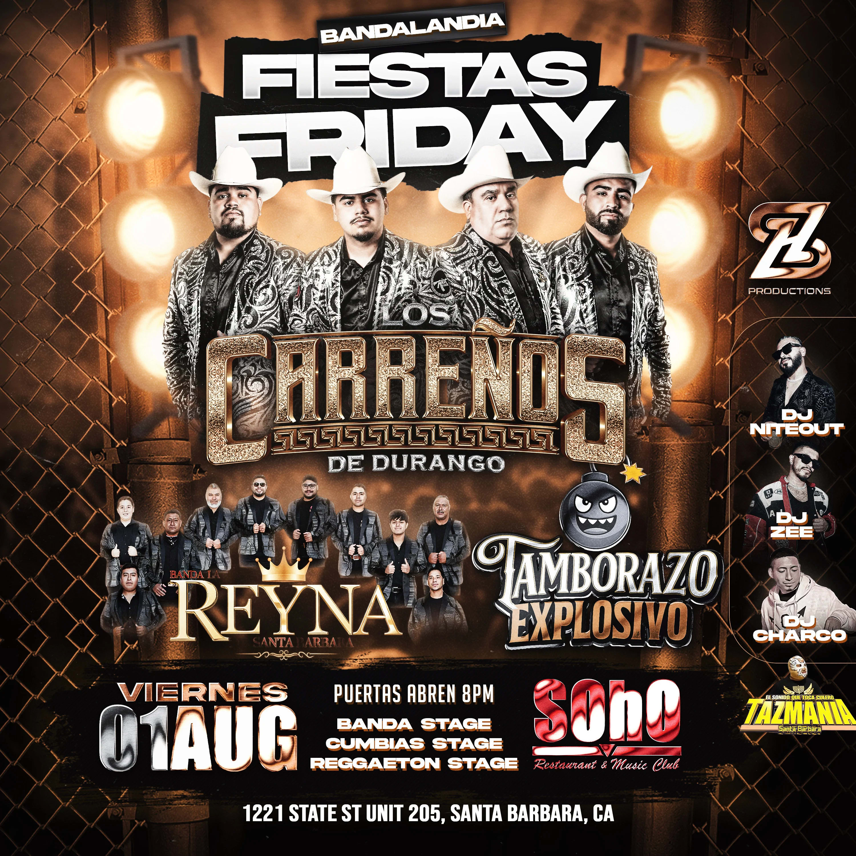 ZAAANG Productions Presents: Bandalandia Fiestas Friday