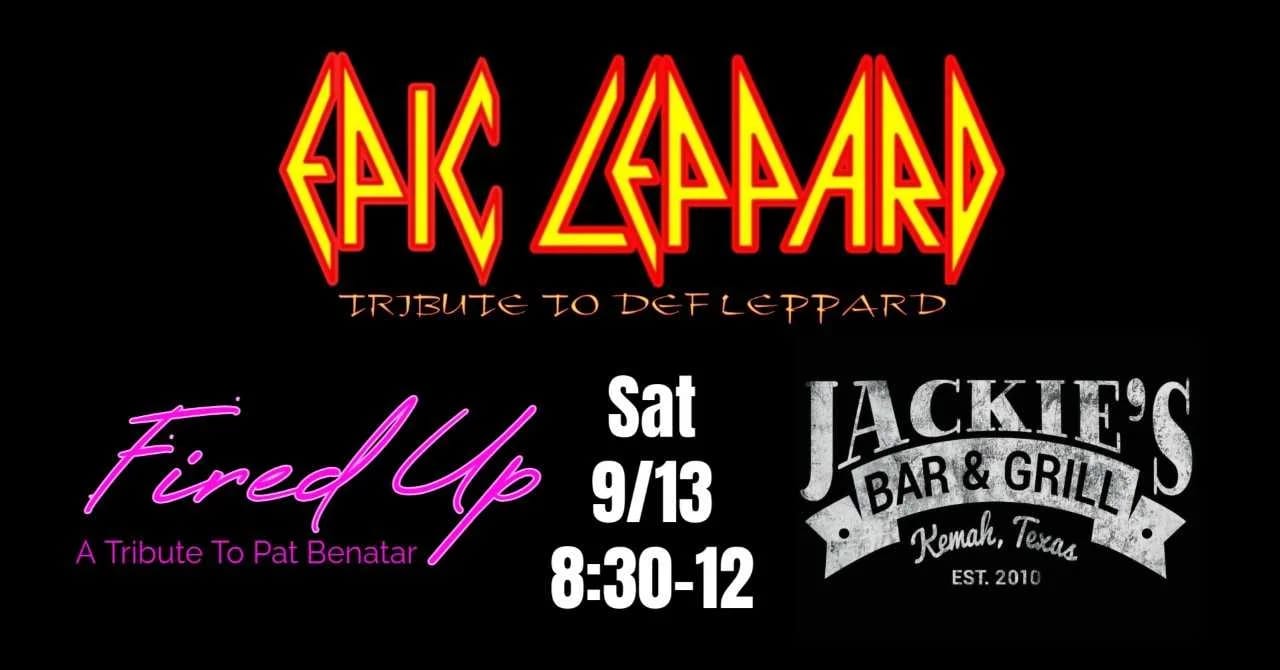 Table Reservations for Def Leppard and Pat Benatar Tributes Epic Leppard & Fired Up