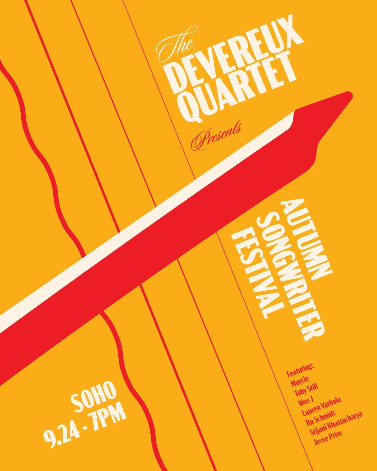 The Devereux Quartet Autumn Songwriter Festival