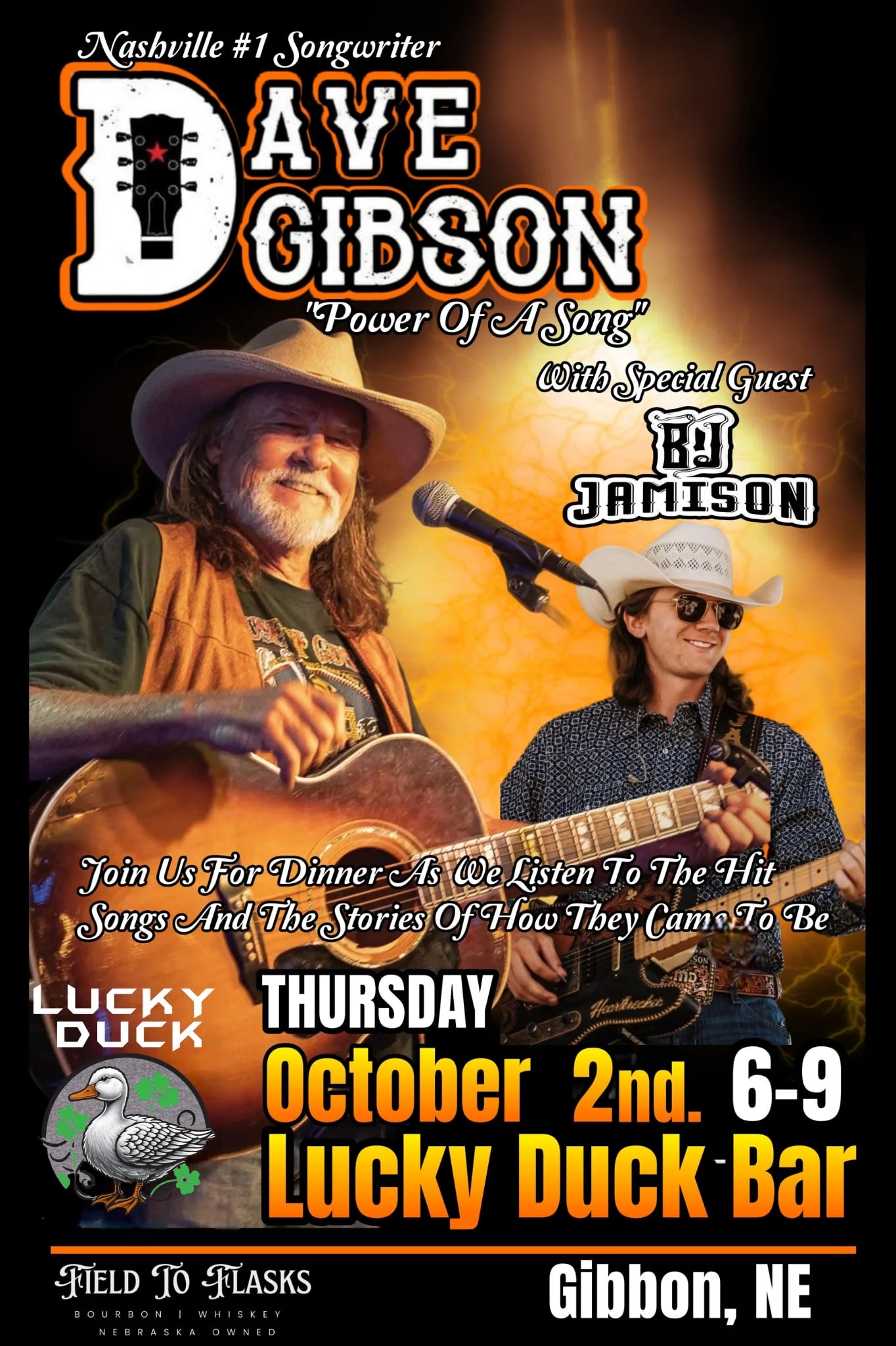 DAVE GIBSON Power Of A Song w/ special guest BJ JAMISON