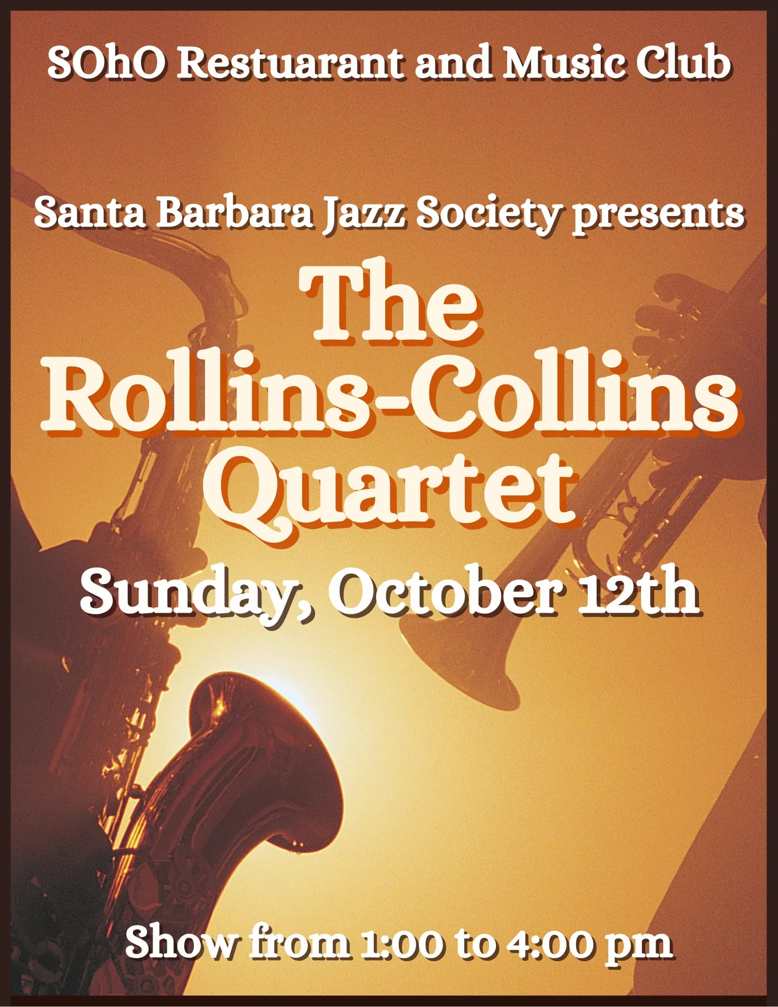 Santa Barbara Jazz Society presents: The Rollins Collins Quartet