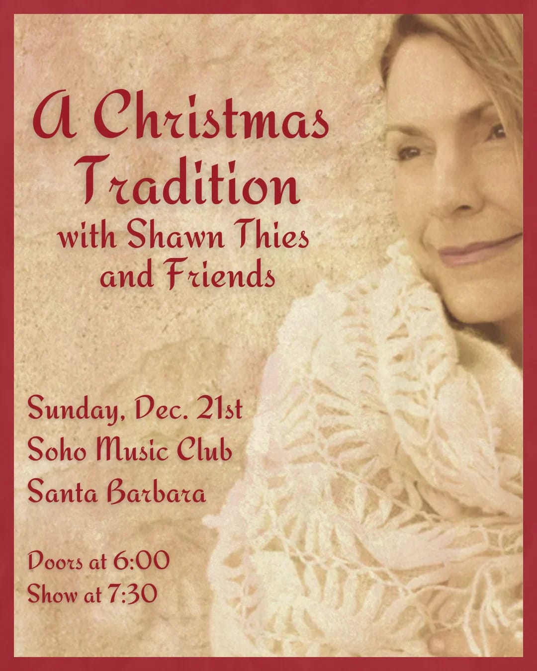 A Christmas Tradition with Shawn Thies & Friends featuring Americana and Jazz sounds