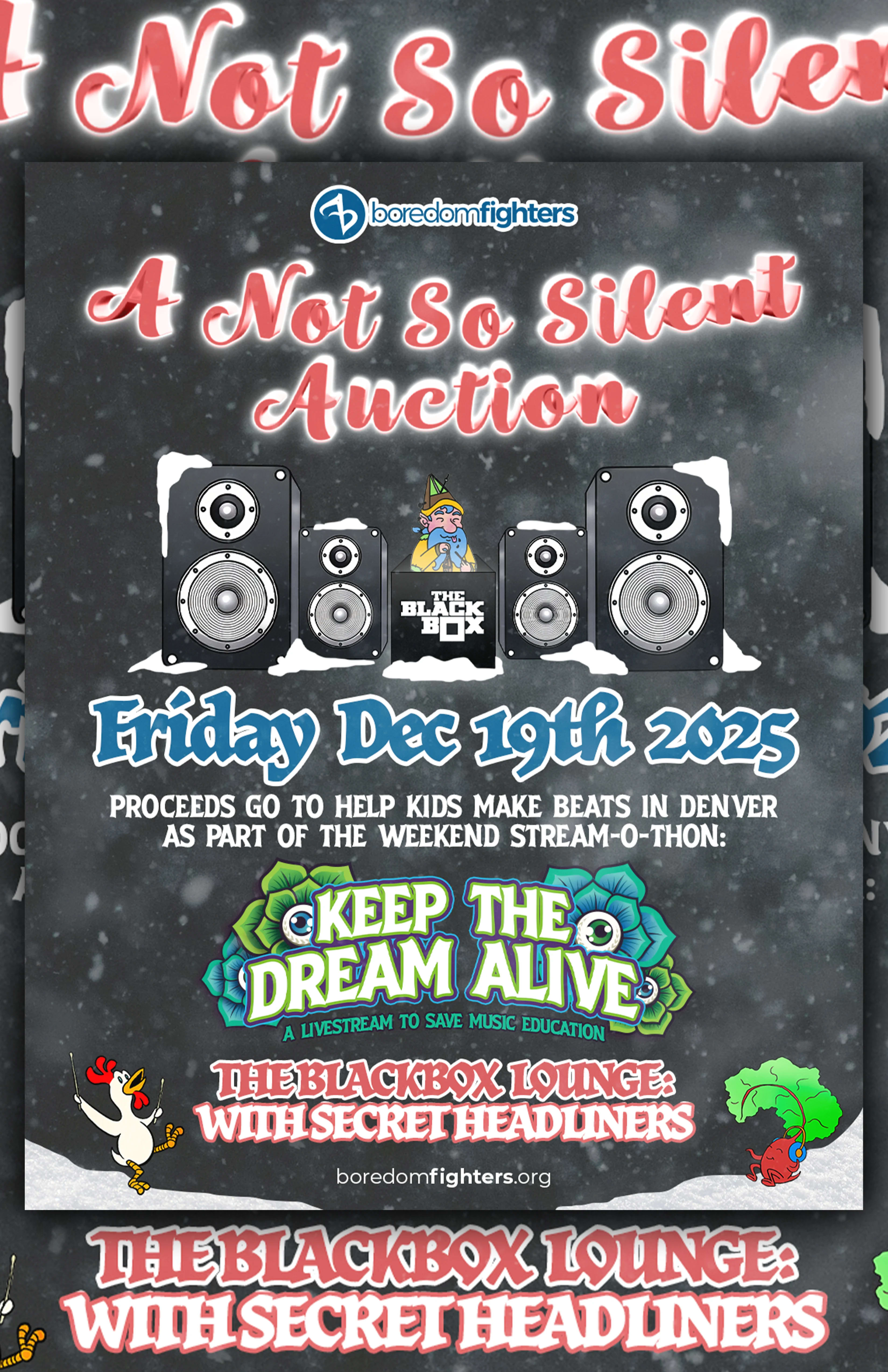 The Not So Silent Auction To Help Kids Make Beats w/ Boredomfighters